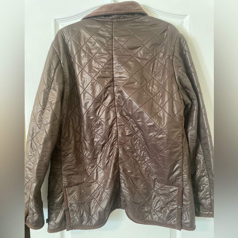 Top Japanese denim brand Edwin Men's Quilted Brown Puffer Jacket - Picture 3 of 11